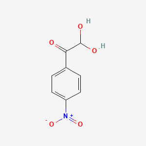 Chemical structure of 4-Nitrophenylglyoxal hydrate