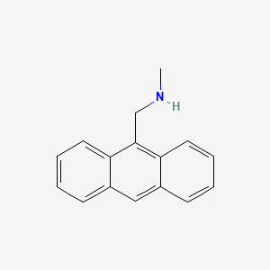 Chemical structure of 1-(anthracen-9-yl)-N-methylmethanamine