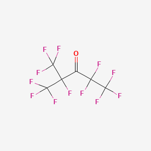 Chemical structure of 1,1,1,2,2,4,5,5,5-Nonafluoro-4-(trifluoromethyl)-3-pentanone