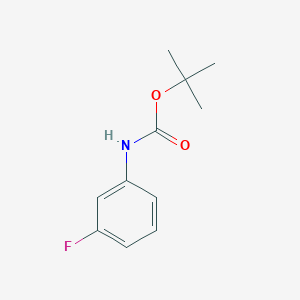 Chemical structure of 1-N-Boc-3-Fluoro-Aniline
