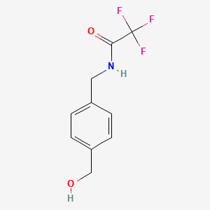 Chemical structure of N-(4-Hydroxymethylbenzyl)trifluoroacetamide
