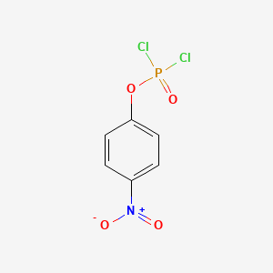 Chemical structure of 4-Nitrophenyl phosphorodichloridate