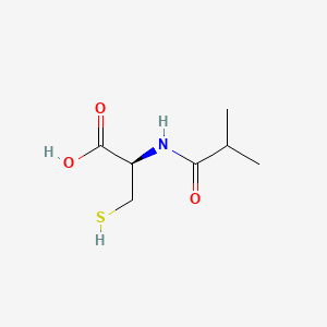 Chemical structure of N-Isobutyryl-L-cysteine