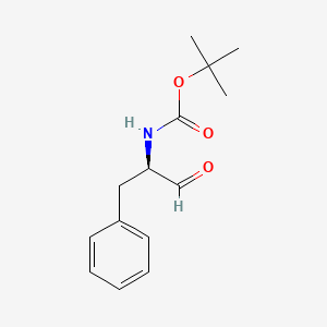 Chemical structure of N-Boc-D-phenylalaninal