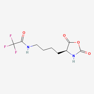 Chemical structure of N6-Trifluoroacetyl-L-lysine N-Carboxyanhydride
