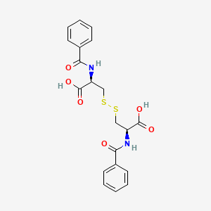 Chemical structure of N,N′-Dibenzoyl-L-cystine