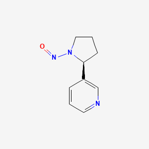 Chemical structure of (2S)-N'-Nitrosonornicotine