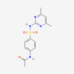 Chemical structure of N-Acetyl Sulfamethazine