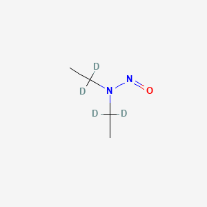 Chemical structure of N-Nitrosodiethylamine-d4