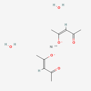 Chemical structure of Nickel acetylacetonate hydrate