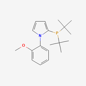 Chemical structure of N-(2-Methoxyphenyl)-2-(di-t-butylphosphino)pyrrole