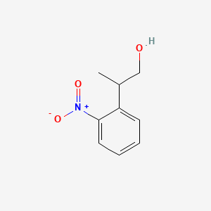 Chemical structure of 2-(2-Nitrophenyl)propan-1-ol;beta-Methyl-2-Nitro-Benzeneethanol