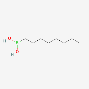 Chemical structure of n-Octylboronic Acid (contains varying amounts of Anhydride)