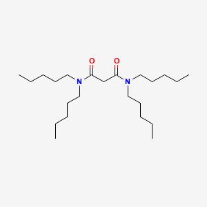 Chemical structure of N,N,N',N'-Tetrapentylmalonamide