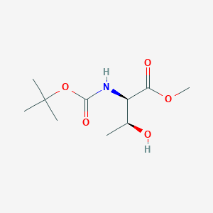 Chemical structure of N-(tert-Butoxycarbonyl)-D-threonine Methyl Ester