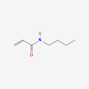 Chemical structure of N-Butylacrylamide (stabilized with MEHQ)