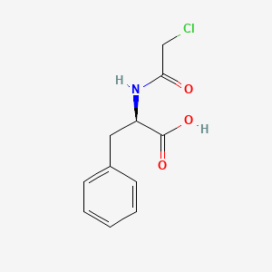 Chemical structure of N-Chloroacetyl-D-phenylalanine