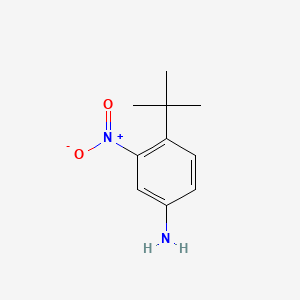 Chemical structure of 3-nitro-4-tert-butylaniline