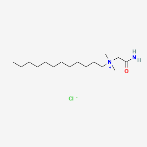 Chemical structure of N-(2-Amino-2-oxoethyl)-N,N-dimethyldodecan-1-aminiumchloride