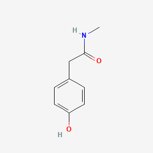 Chemical structure of 2-(4-Hydroxyphenyl)-N-methylacetamide