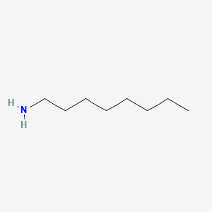 Chemical structure of Octylamine