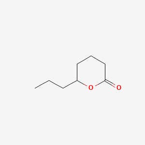 Chemical structure of delta-Octanolactone