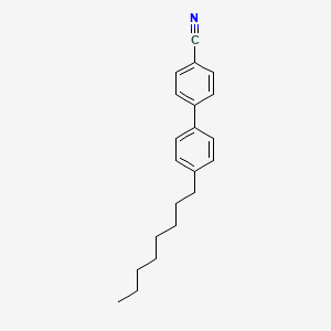 Chemical structure of 4′-Octyl-4-biphenylcarbonitrile