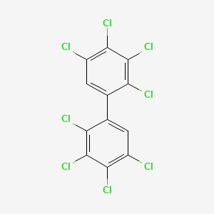 Chemical structure of 2,2',3,3',4,4',5,5'-Octachlorobiphenyl