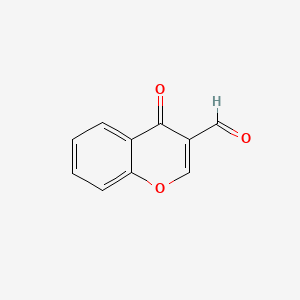 Chemical structure of 4-oxo-4H-chromen-3-carbaldehyde