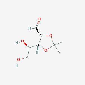 Chemical structure of 2,3-O-Isopropylidene-alpha,beta-D-ribofuranose