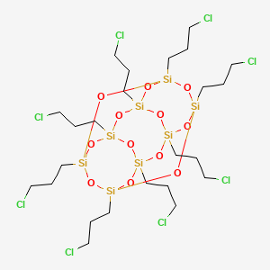 Chemical structure of Octa(γ-chloropropyl) POSS