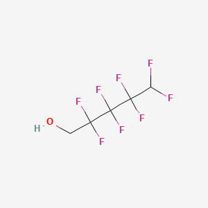 Chemical structure of 2,2,3,3,4,4,5,5-Octafluoro-1-pentanol