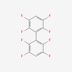 Chemical structure of 2,2',3,3',5,5',6,6'-Octafluorobiphenyl