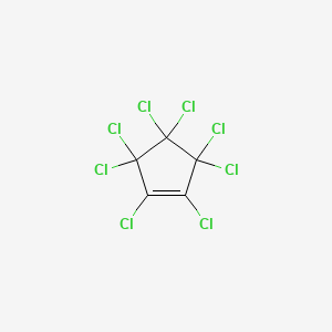 Chemical structure of Octachlorocyclopentene