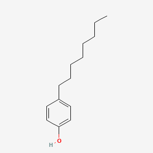 Chemical structure of 4-Octylphenol