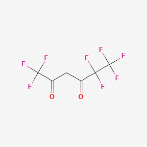 Chemical structure of 1,1,1,5,5,6,6,6-Octafluoro-2,4-hexanedione