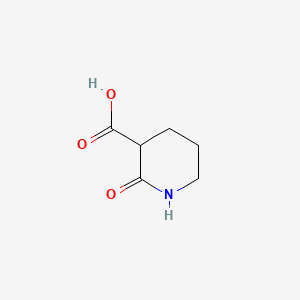 Chemical structure of 2-Oxo-3-piperidinecarboxylic acid