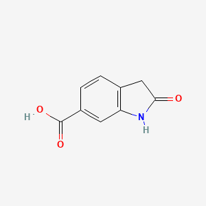 Chemical structure of 2-oxo-2,3-dihydro-1H-indole-6-carboxylic acid