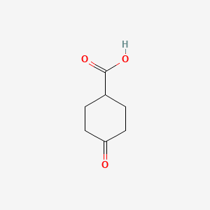 Chemical structure of 4-Oxocyclohexanecarboxylic acid