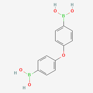 Chemical structure of [4-(4-boronophenoxy)phenyl]boronic Acid