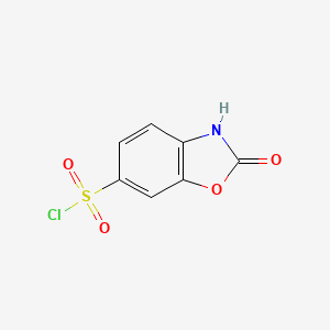 Chemical structure of 2-Oxo-2,3-dihydro-1,3-benzoxazole-6-sulfonyl chloride