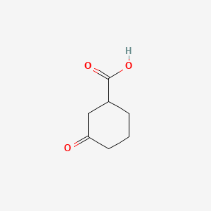 Chemical structure of 3-Oxocyclohexanecarboxylic acid