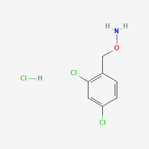 Chemical structure of O-(2,4-Dichlorobenzyl)hydroxylamine hydrochloride