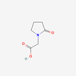 Chemical structure of (2-Oxo-1-pyrrolidinyl)acetic acid