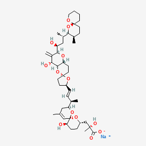 Chemical structure of Okadaic acid sodium salt