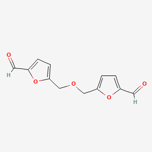 Chemical structure of 5,5'(Oxy-bis(methylene))bis-2-furfural