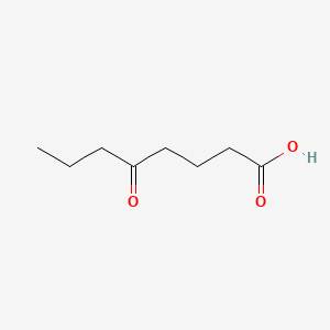 Chemical structure of 5-Oxooctanoic acid