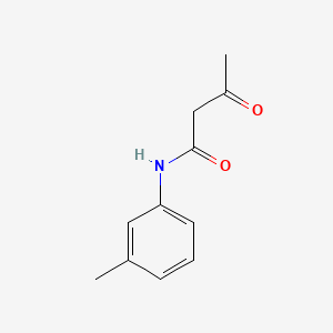 Chemical structure of 3-Oxo-N-m-tolyl-butyramide