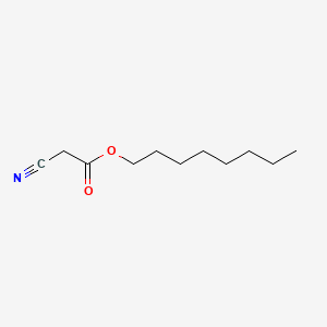 Chemical structure of Octyl cyanoacetate