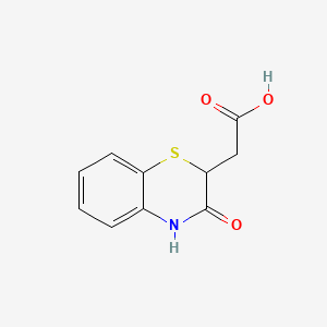 Chemical structure of 3-Oxo-3,4-dihydro-2H-1,4-benzothiazine-2-acetic Acid